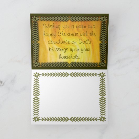 Weihnachtskarte Feiertagskarte (Innenseite)