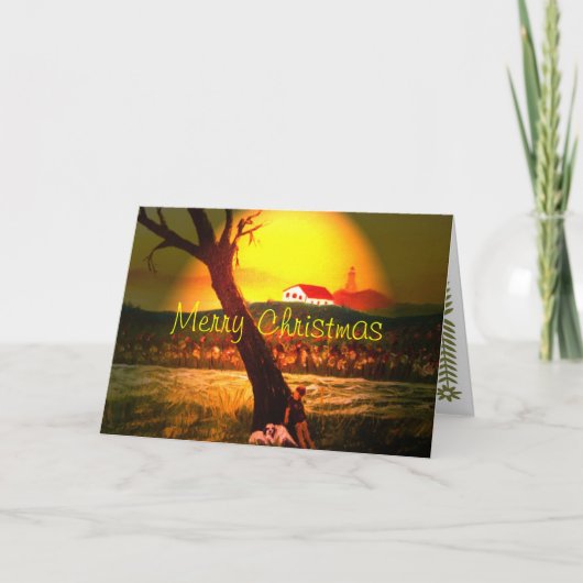 Weihnachtskarte Feiertagskarte (Vorderseite)