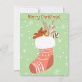 Weihnachtskarte Feiertagskarte (Vorderseite)