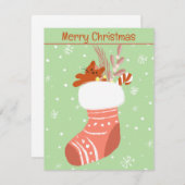 Weihnachtskarte Feiertagskarte (Vorne/Hinten)