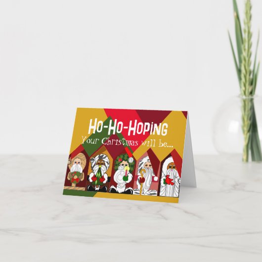 Weihnachtskarte Feiertagskarte (Vorderseite)