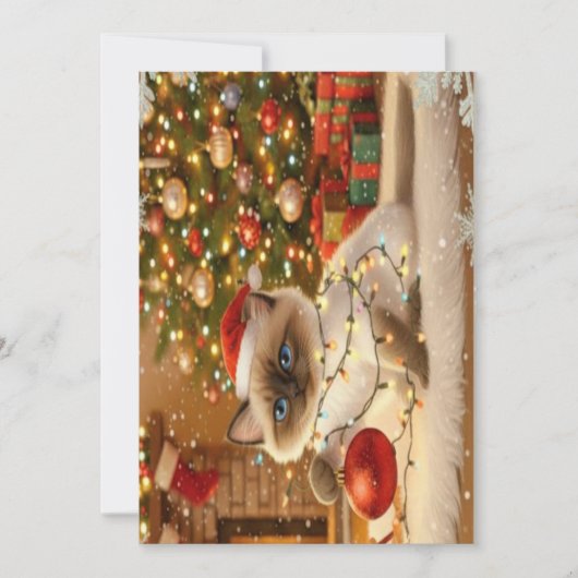 Weihnachtskarte Feiertagskarte (Vorderseite)