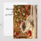 Weihnachtskarte Feiertagskarte (Vorne/Hinten)