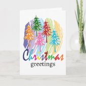 Weihnachtskarte Feiertagskarte (Vorderseite)