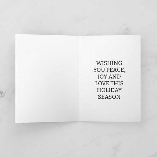 Weihnachtskarte Feiertagskarte (Innenseite)