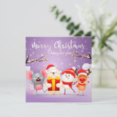 Weihnachtskarte Feiertagskarte (Stehend Vorderseite)