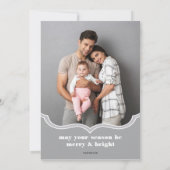 Weihnachtskarte Feiertagskarte (Rückseite)