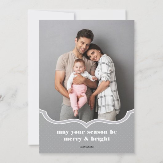 Weihnachtskarte Feiertagskarte (Rückseite)