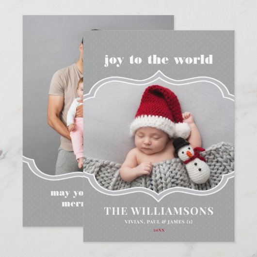 Weihnachtskarte Feiertagskarte (Vorne/Hinten)