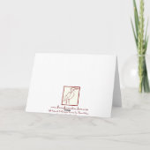 Weihnachtskarte Feiertagskarte (Rückseite)