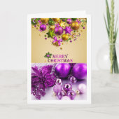 Weihnachtskarte Feiertagskarte (Vorderseite)