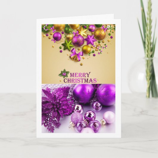 Weihnachtskarte Feiertagskarte (Vorderseite)