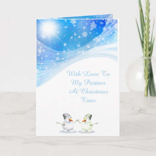 Weihnachtskarte Feiertagskarte (Vorderseite)