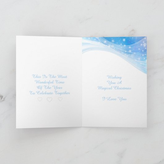 Weihnachtskarte Feiertagskarte (Innenseite)