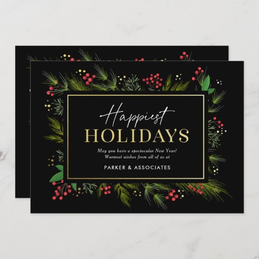 Weihnachtskarte Feiertagskarte (Vorne/Hinten)