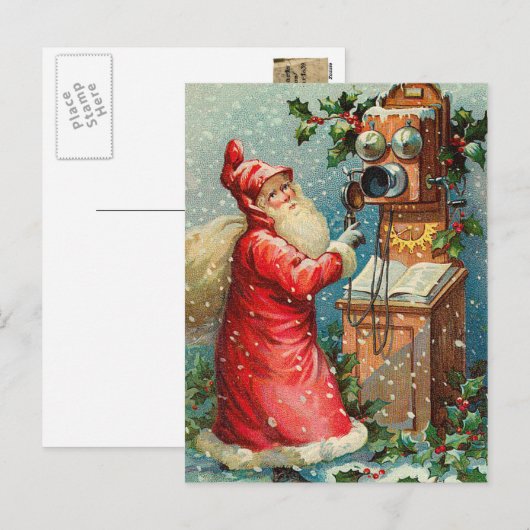 Weihnachtskarte Feiertagspostkarte (Vorne/Hinten)