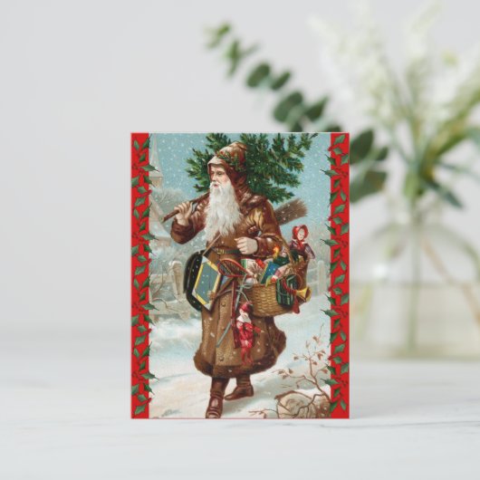 Weihnachtskarte Feiertagspostkarte (Stehend Vorderseite)