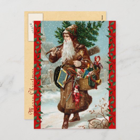 Weihnachtskarte Feiertagspostkarte (Vorne/Hinten)