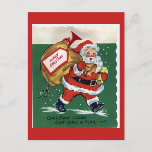 Weihnachtskarte Feiertagspostkarte (Vorderseite)