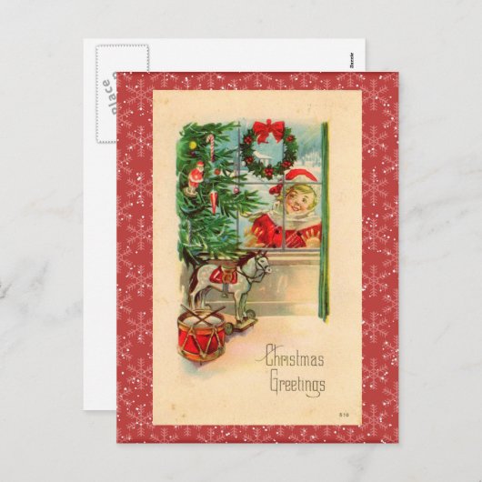 Weihnachtskarte Feiertagspostkarte (Vorne/Hinten)