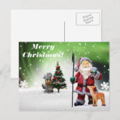 Weihnachtskarte Feiertagspostkarte (Vorne/Hinten)