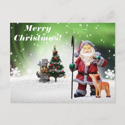 Weihnachtskarte Feiertagspostkarte (Vorderseite)
