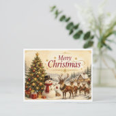 Weihnachtskarte Feiertagspostkarte (Stehend Vorderseite)