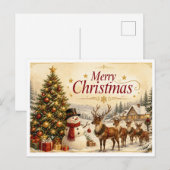 Weihnachtskarte Feiertagspostkarte (Vorne/Hinten)