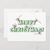 Weihnachtskarte Feiertagspostkarte (Vorne/Hinten)