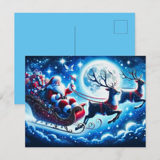 Weihnachtskarte Feiertagspostkarte (Vorne/Hinten)