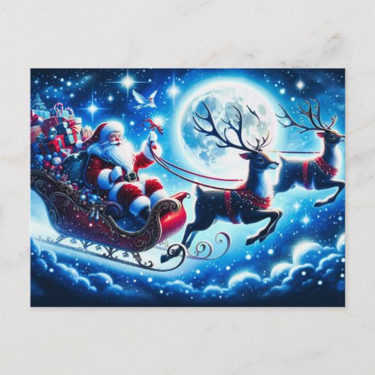 Weihnachtskarte Feiertagspostkarte (Vorderseite)