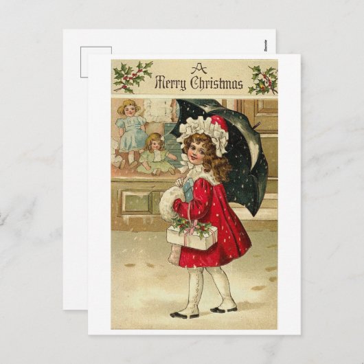 Weihnachtskarte Feiertagspostkarte (Vorne/Hinten)