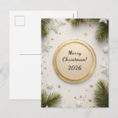 Weihnachtskarte Feiertagspostkarte (Vorne/Hinten)