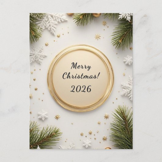 Weihnachtskarte Feiertagspostkarte (Vorderseite)