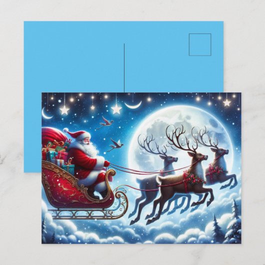 Weihnachtskarte Feiertagspostkarte (Vorne/Hinten)