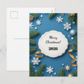 Weihnachtskarte Feiertagspostkarte (Vorne/Hinten)