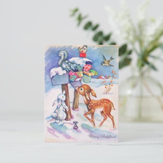 Weihnachtskarte Feiertagspostkarte (Stehend Vorderseite)