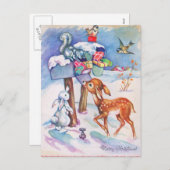 Weihnachtskarte Feiertagspostkarte (Vorne/Hinten)