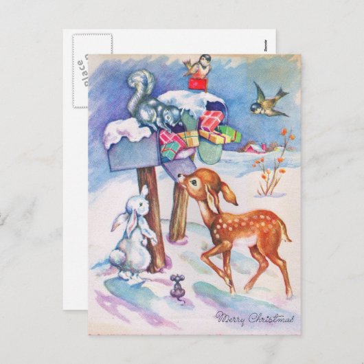 Weihnachtskarte Feiertagspostkarte (Vorne/Hinten)