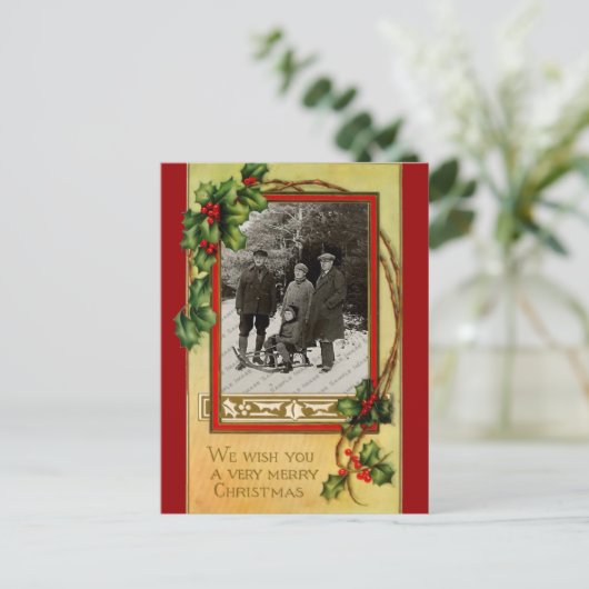 Weihnachtskarte Feiertagspostkarte (Stehend Vorderseite)