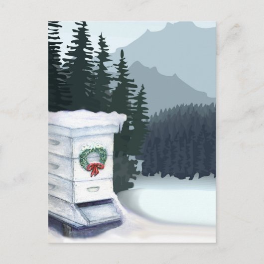 Weihnachtskarte Feiertagspostkarte (Vorderseite)