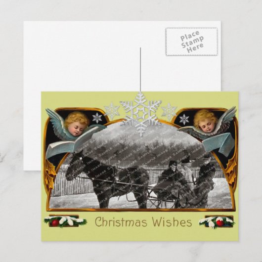 Weihnachtskarte Feiertagspostkarte (Vorne/Hinten)