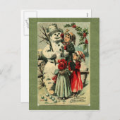 Weihnachtskarte Feiertagspostkarte (Vorne/Hinten)