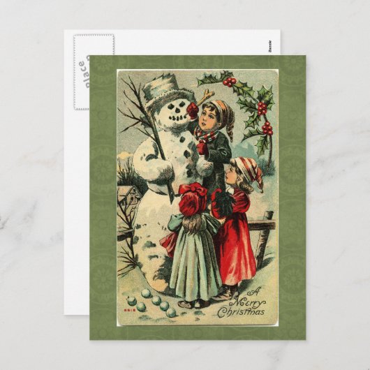 Weihnachtskarte Feiertagspostkarte (Vorne/Hinten)