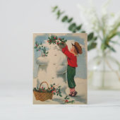 Weihnachtskarte Feiertagspostkarte (Stehend Vorderseite)
