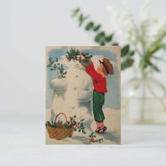 Weihnachtskarte Feiertagspostkarte (Stehend Vorderseite)