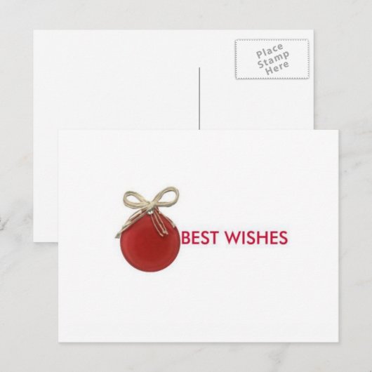 Weihnachtskarte Feiertagspostkarte (Vorne/Hinten)