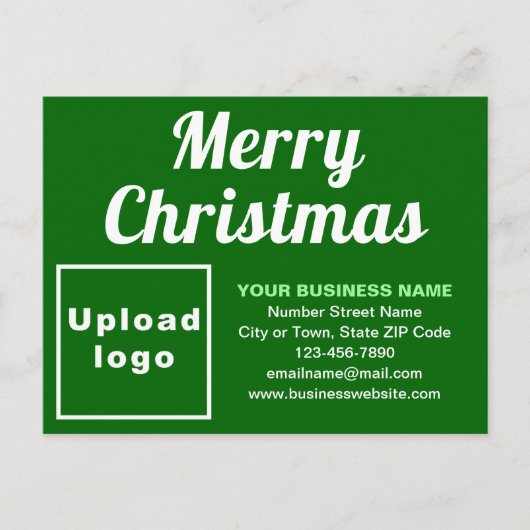 Weihnachtskarte Feiertagspostkarte (Vorderseite)