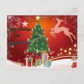 Weihnachtskarte Feiertagspostkarte (Vorderseite)