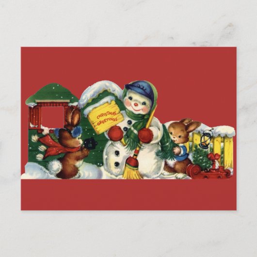 Weihnachtskarte Feiertagspostkarte (Vorderseite)